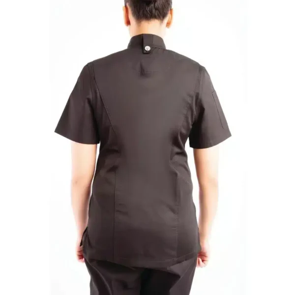 Chef Works Womens Springfield Black Zip Chefs Jacket - Image 10