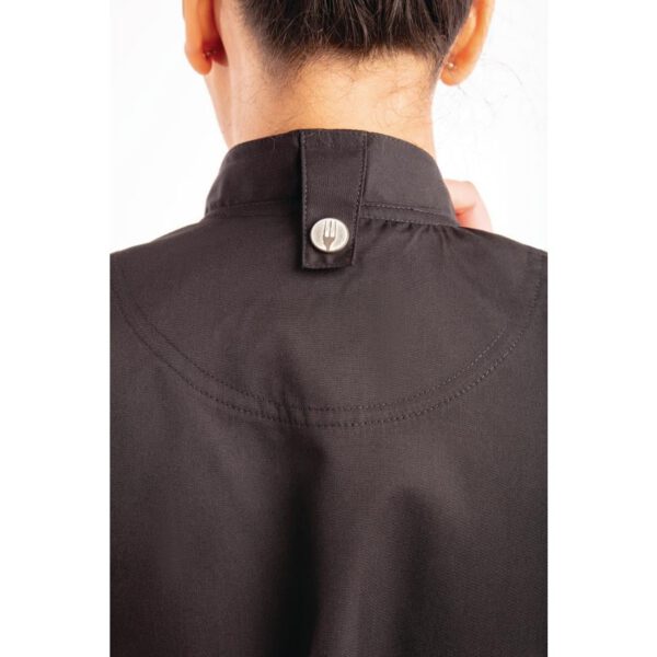 Chef Works Womens Springfield Black Zip Chefs Jacket - Image 9
