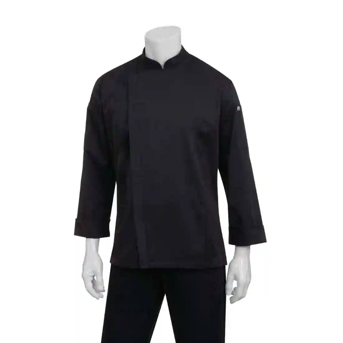 Chef Works Unisex Hartford Lightweight Chef Jacket Black - Image 2