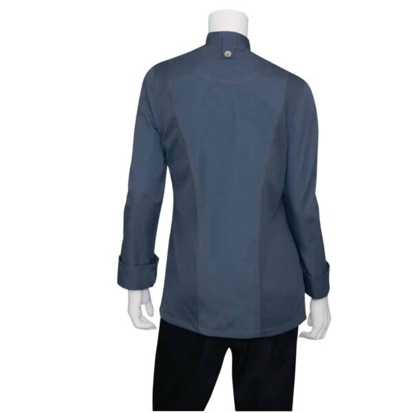 Chef Works Blue Hartford Lightweight Zip Womens Chef Jacket