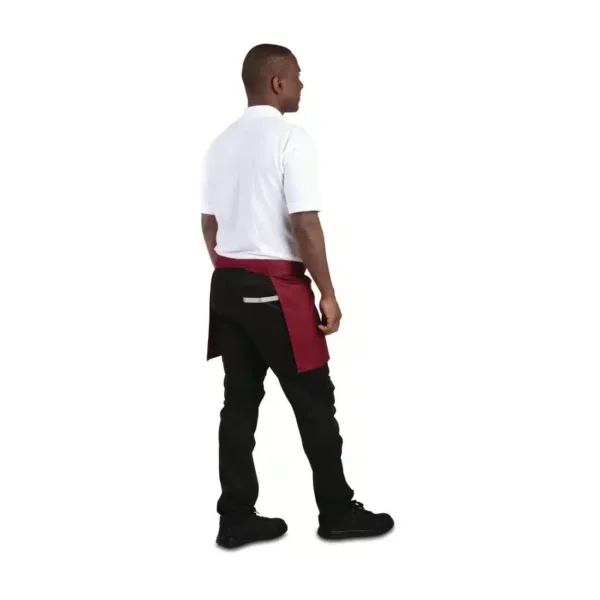 Whites Short Bistro Apron Burgundy - Image 6