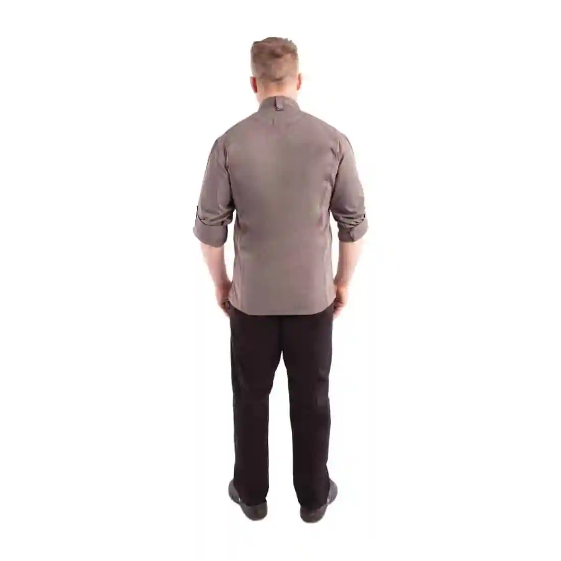 Chef Works Urban Hartford Lightweight Zipper Chefs Jacket Graphite - Image 4