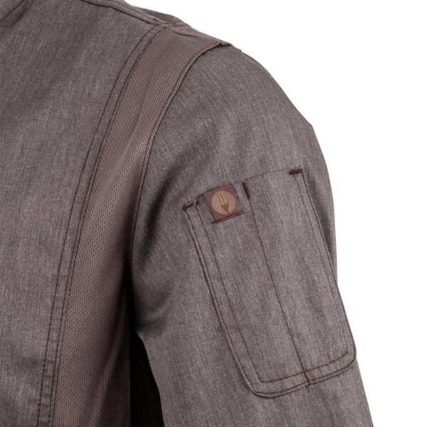 Chef Works Urban Hartford Lightweight Zipper Chefs Jacket Graphite - Image 8
