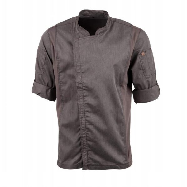 Chef Works Urban Hartford Lightweight Zipper Chefs Jacket Graphite - Image 14