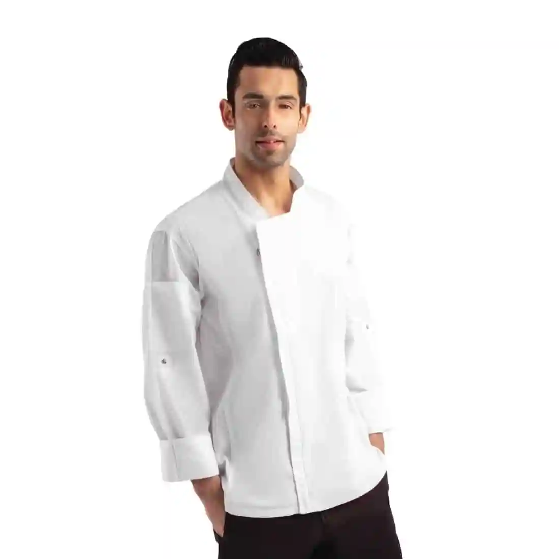 Chef Works Unisex Hartford Lightweight Chef Jacket White - Image 2