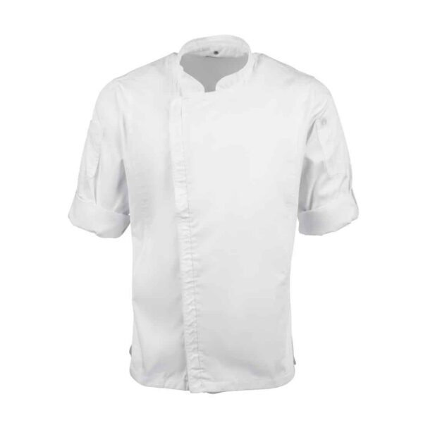Chef Works Unisex Hartford Lightweight Chef Jacket White - Image 5