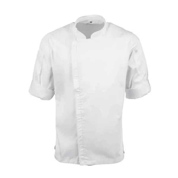 Chef Works Unisex Hartford Lightweight Chef Jacket White - Image 5