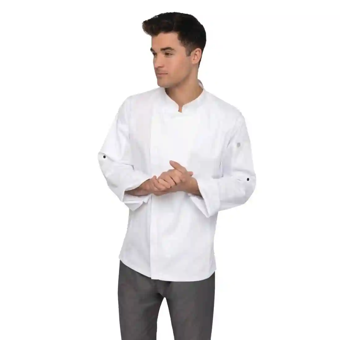 Chef Works Unisex Hartford Lightweight Chef Jacket White - Image 6