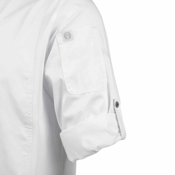 Chef Works Unisex Hartford Lightweight Chef Jacket White - Image 18