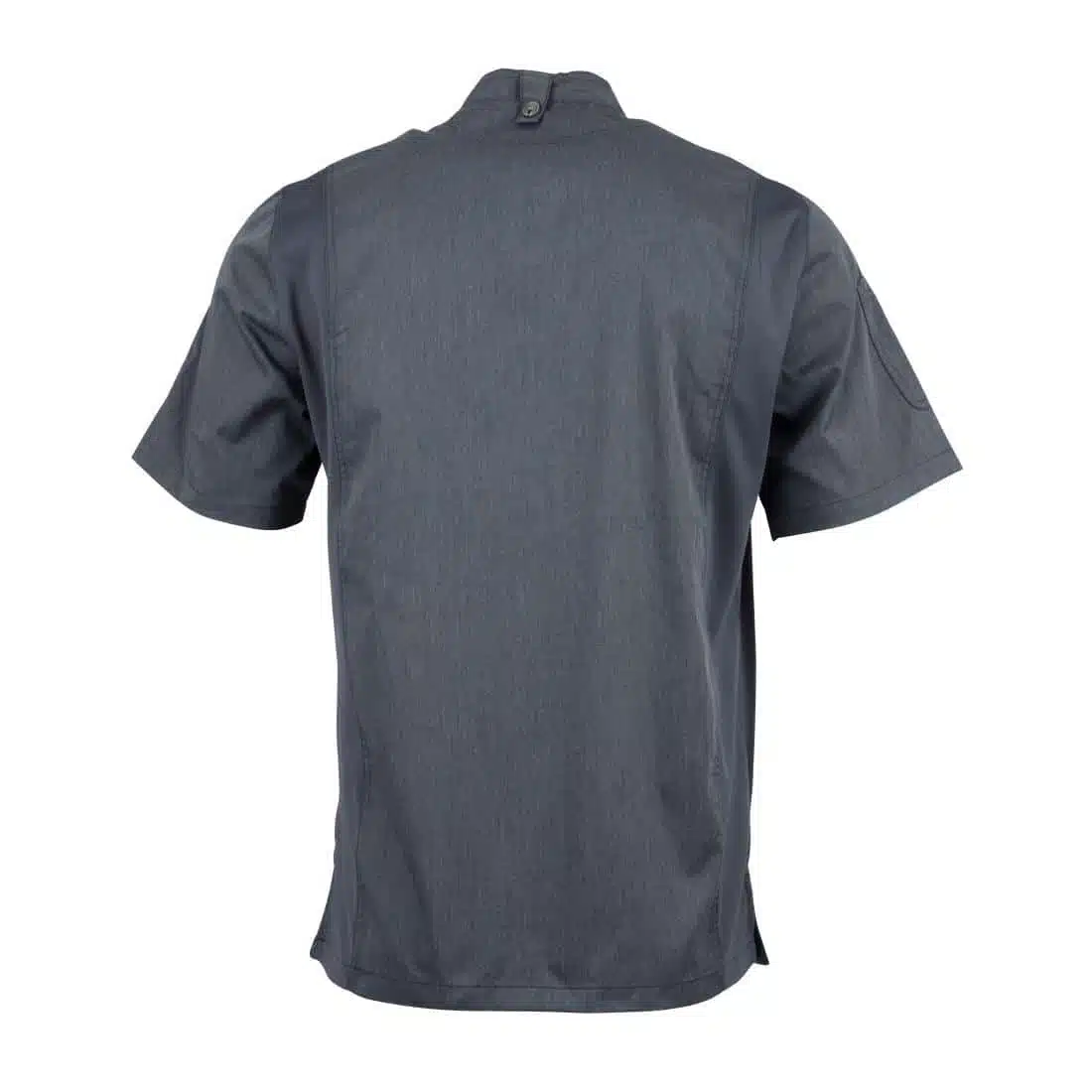 Chef Works Unisex Springfield Lightweight Short Sleeve Zipper Coat Ink Blue - Image 4