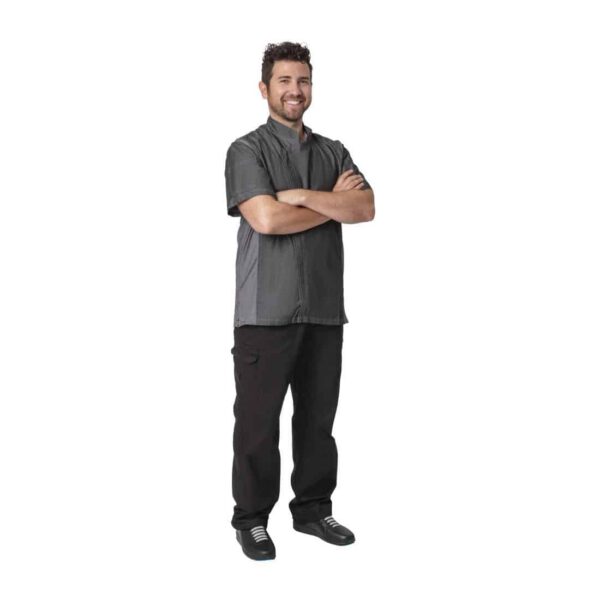 Chef Works Urban Delancey Short Sleeve Denim Chefs Jacket - Image 2