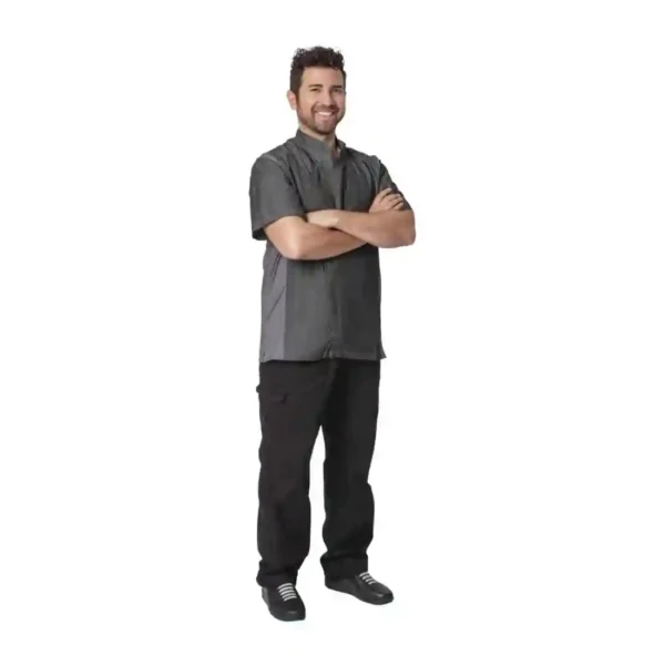 Chef Works Urban Delancey Short Sleeve Denim Chefs Jacket - Image 2