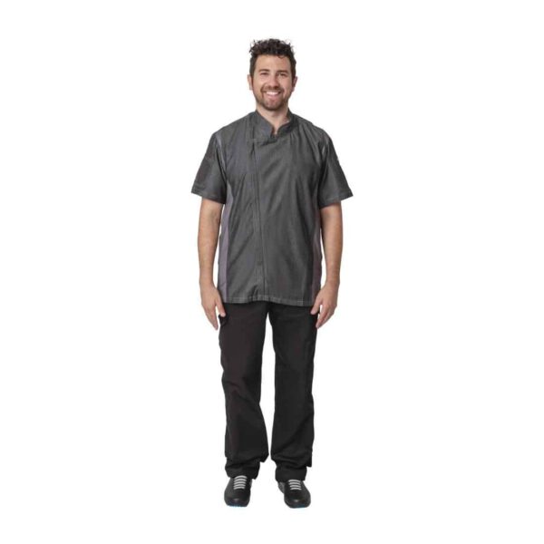 Chef Works Urban Delancey Short Sleeve Denim Chefs Jacket - Image 3