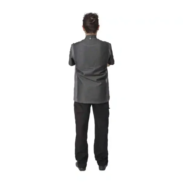 Chef Works Urban Delancey Short Sleeve Denim Chefs Jacket - Image 4