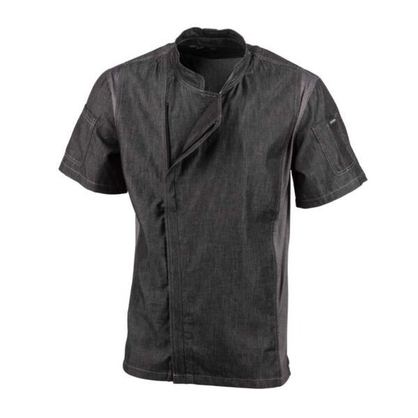 Chef Works Urban Delancey Short Sleeve Denim Chefs Jacket - Image 10