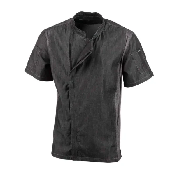 Chef Works Urban Delancey Short Sleeve Denim Chefs Jacket - Image 10