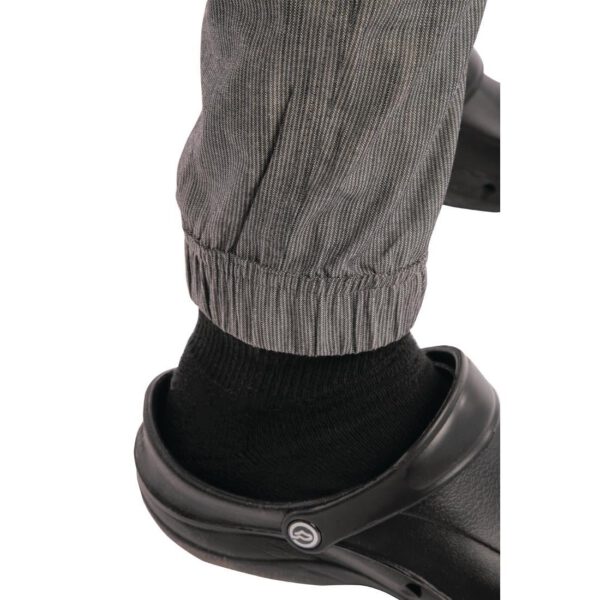 Chef Works Urban Jogger 257 Black and White Fine Stripe - Image 4