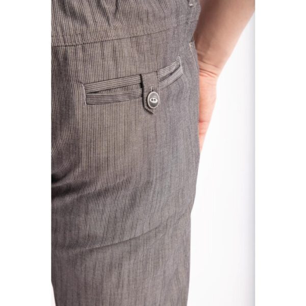 Chef Works Urban Jogger 257 Black and White Fine Stripe - Image 8