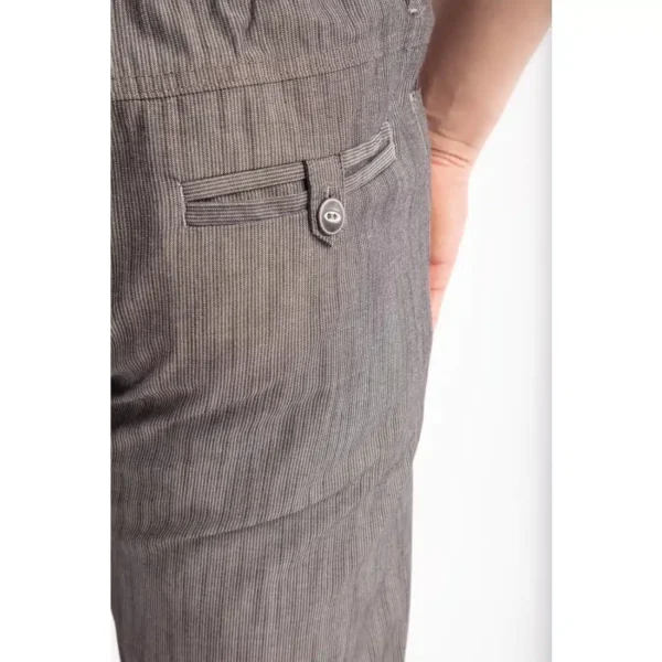Chef Works Urban Jogger 257 Black and White Fine Stripe - Image 8