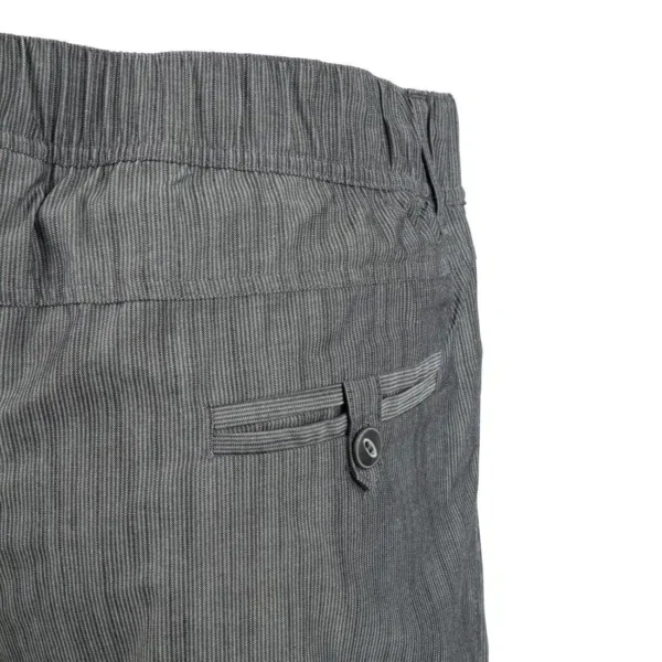 Chef Works Urban Jogger 257 Black and White Fine Stripe - Image 16