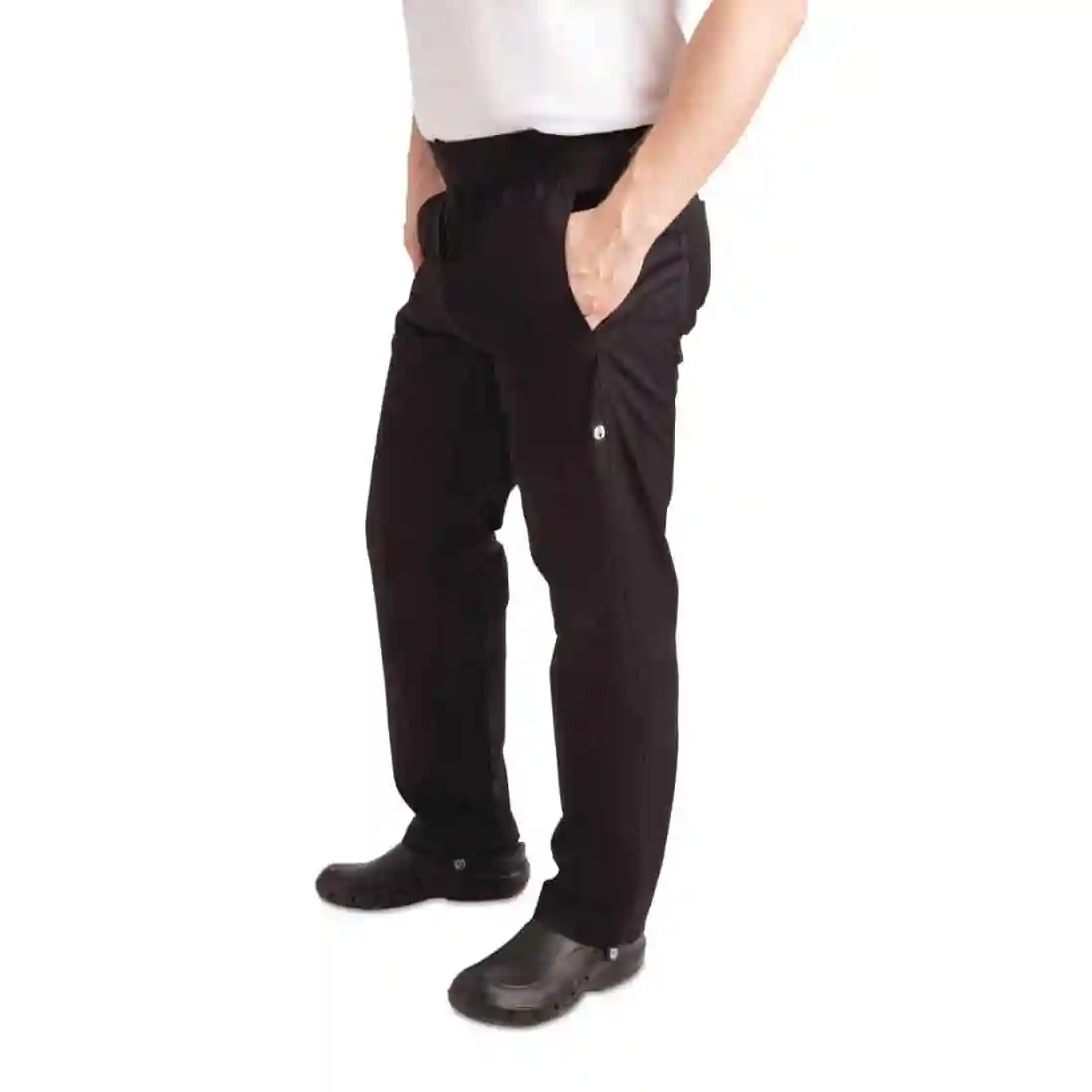 Chef Works Men's Lightweight Slim Trouser Black - Image 4