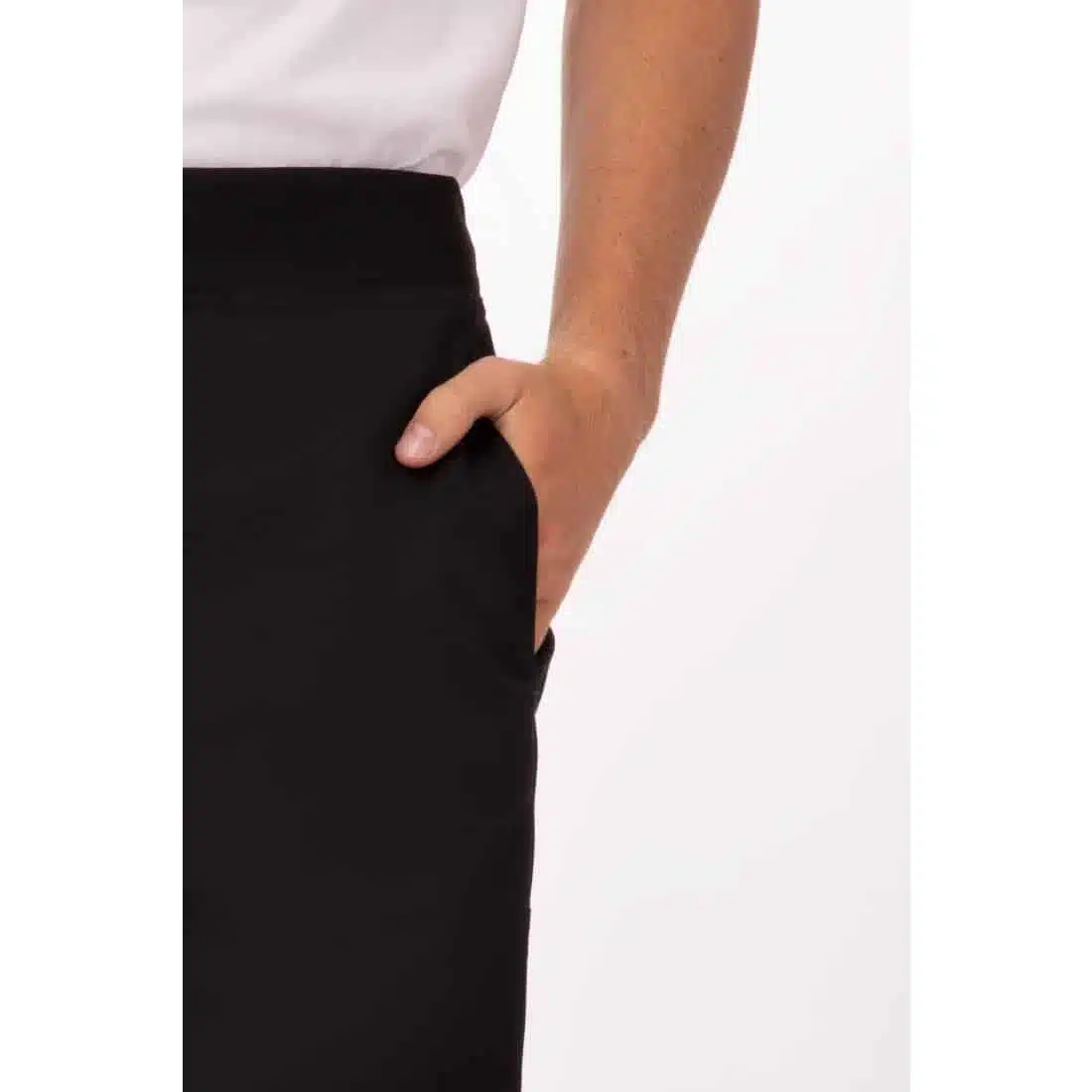 Chef Works Men's Lightweight Slim Trouser Black - Image 7