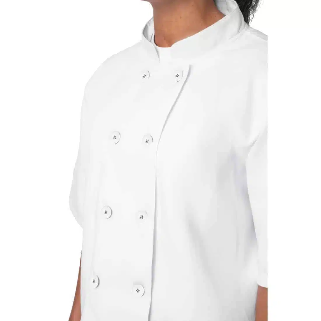 Nisbets Essentials Short Sleeve Chefs Jacket White (Pack of 2) - Image 4