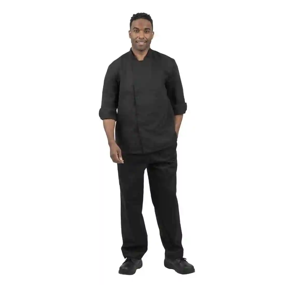 Whites Unisex Atlanta Chef Jacket Black - Image 10