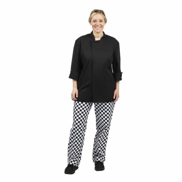 Whites Unisex Atlanta Chef Jacket Black - Image 12