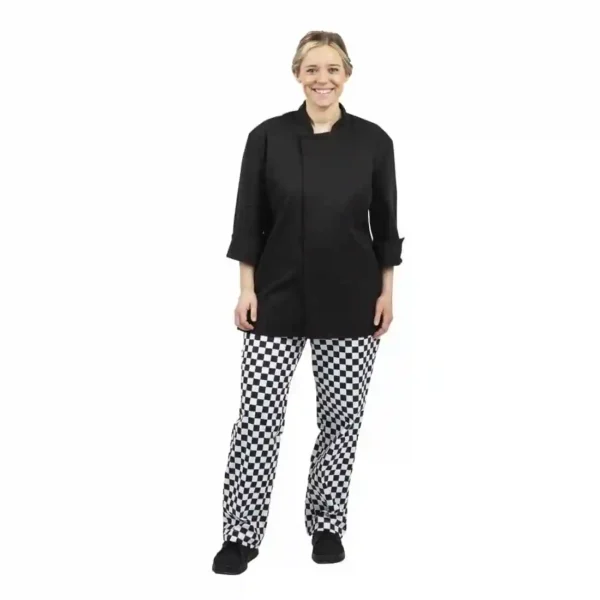 Whites Unisex Atlanta Chef Jacket Black - Image 12