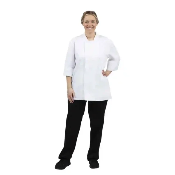 Whites Unisex Atlanta Chef Jacket White - Image 7