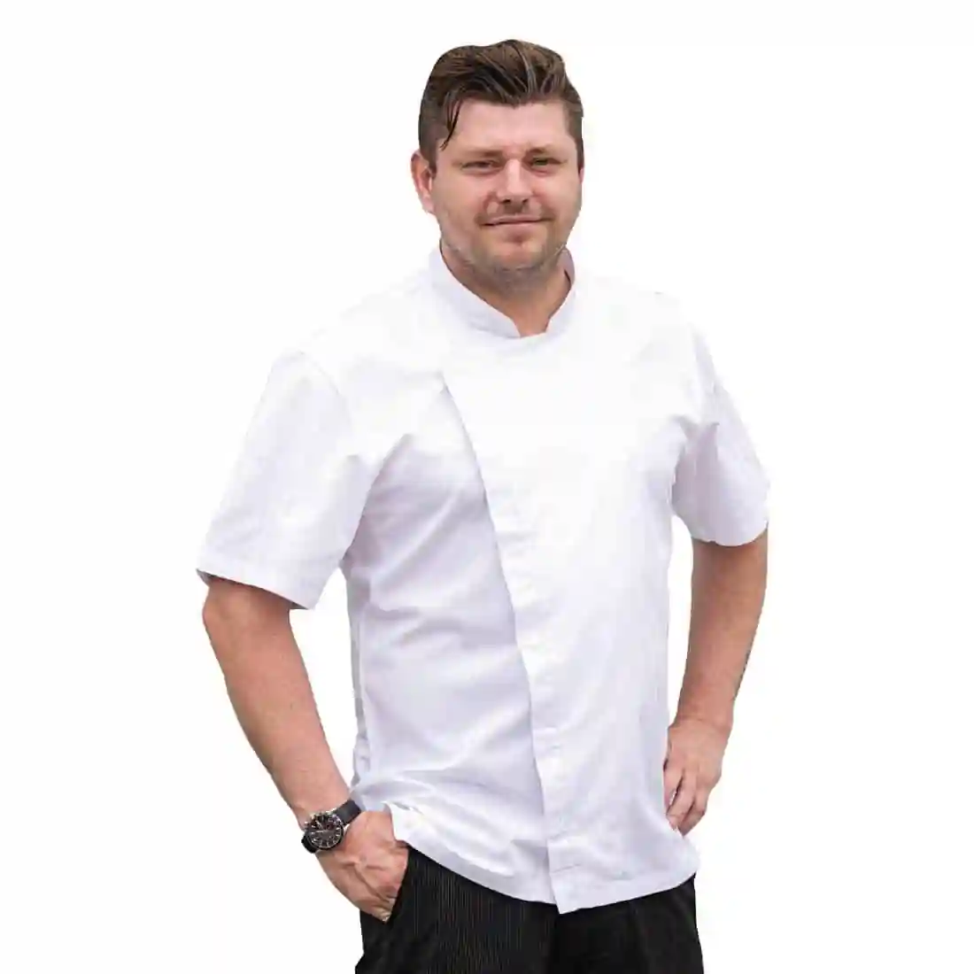 Chef Works Cannes Short Sleeve Chefs Jacket - Image 3