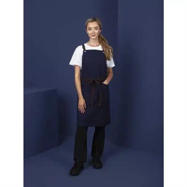 Southside Cotton Canvas Bib Apron Navy