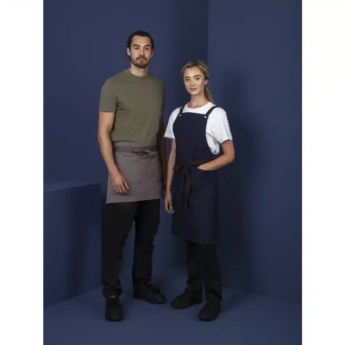 Southside Cotton Canvas Waist Apron Grey - Image 7