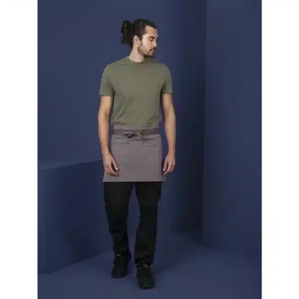 Southside Cotton Canvas Waist Apron Grey - Image 8