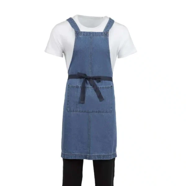 Southside Denim Bib Apron Light Blue - Image 1