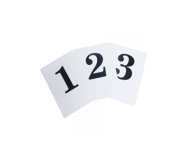 Banquet Table Numbers & Letters Sets - Smart Hospitality Supplies