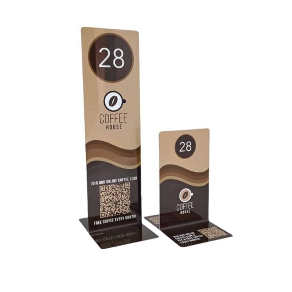 Branded Aluminium Table Number