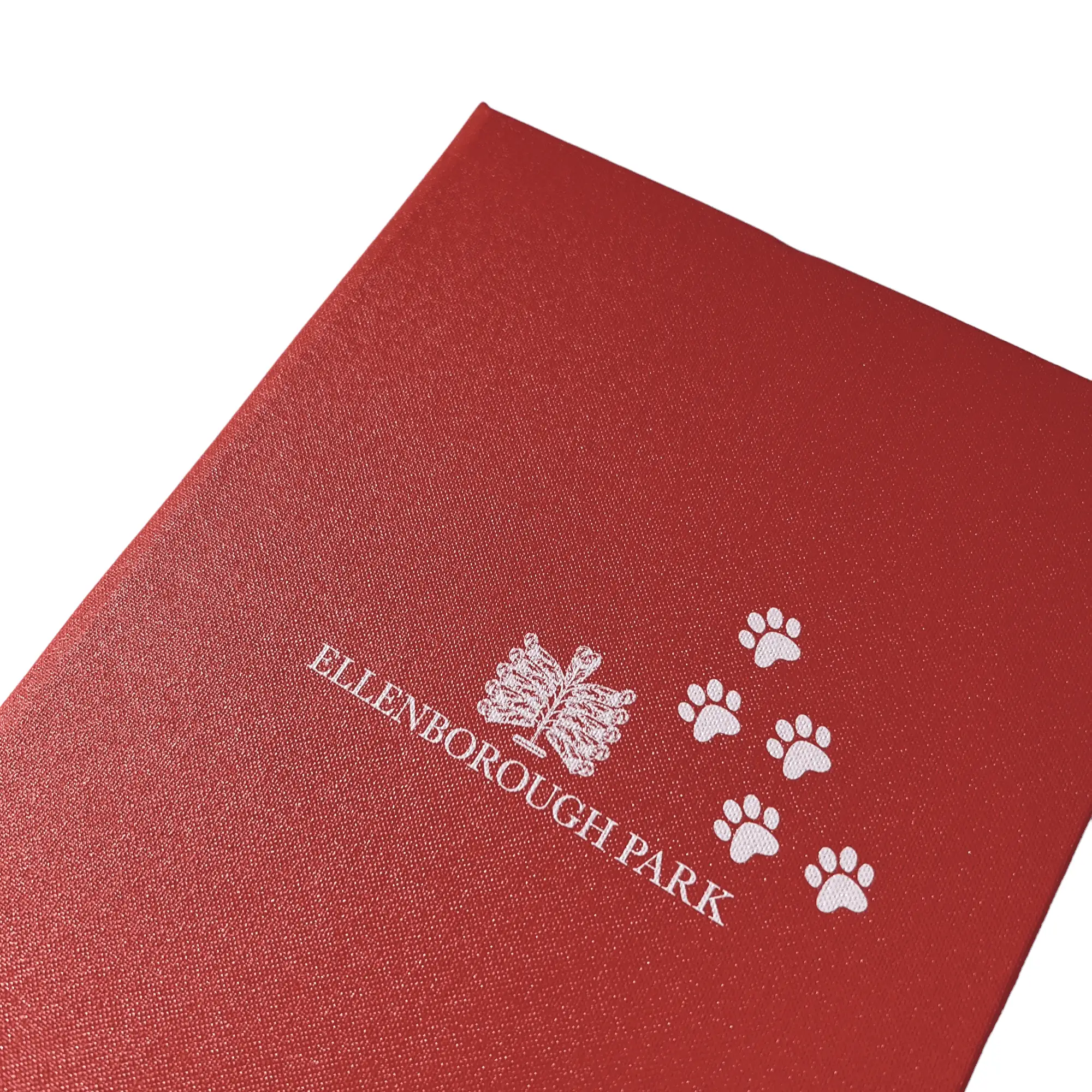 Red Soho Buckram Menu Covers