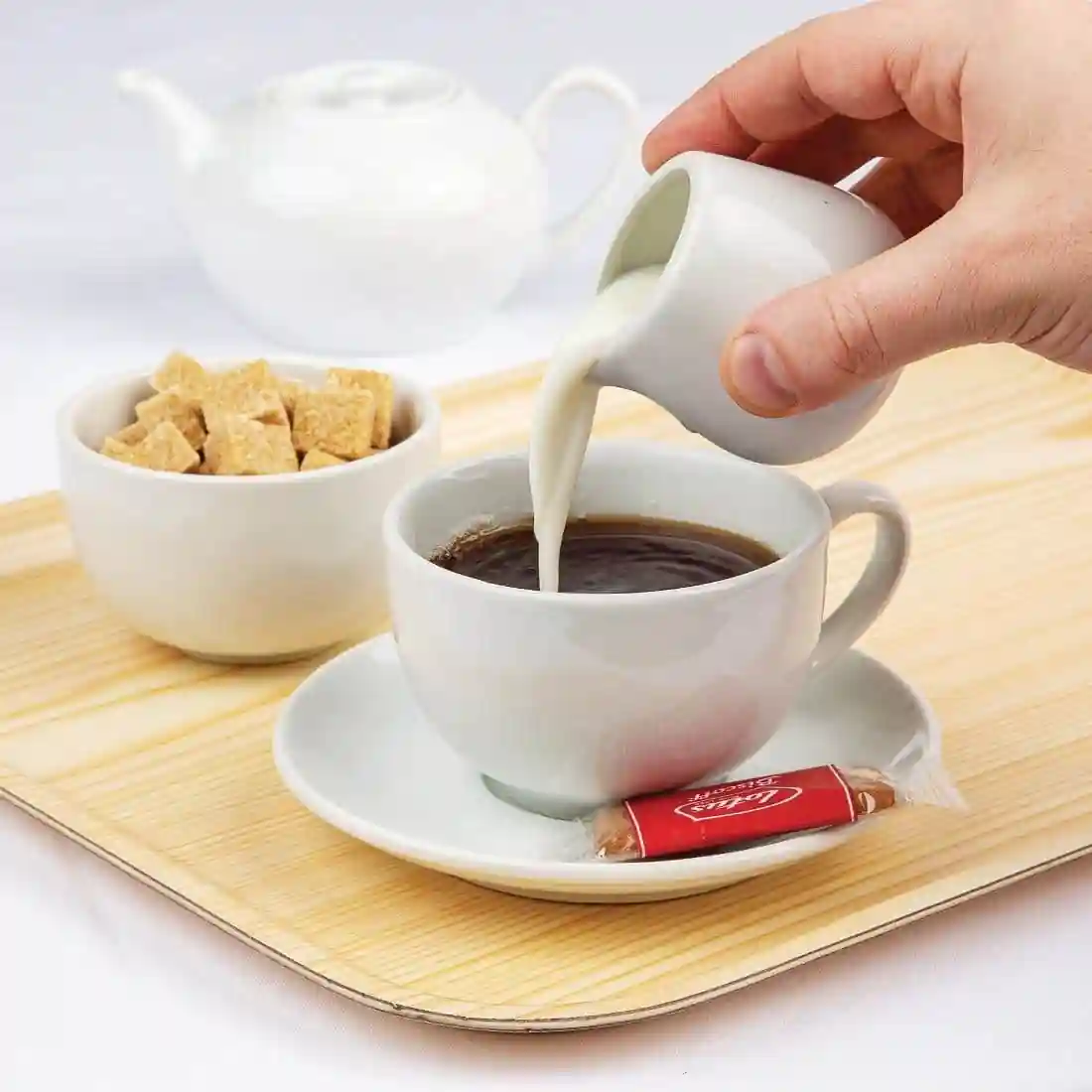 Olympia Whiteware Cream and Milk Jugs 85ml 3oz - Image 6