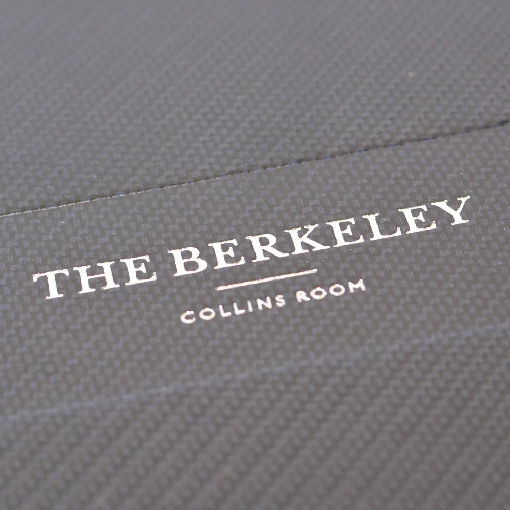Carbon Fibre Menu Covers