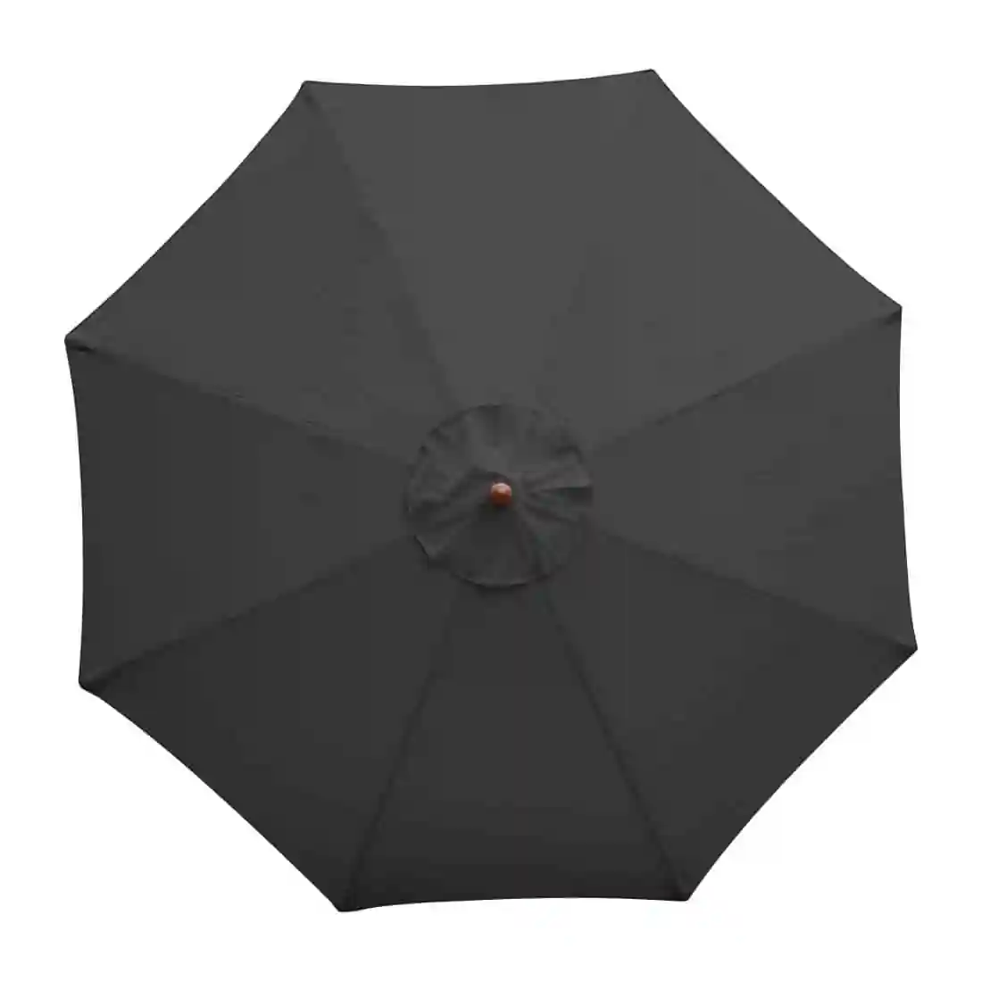 Bolero Round Parasol 2.5m Diameter Black - Image 5