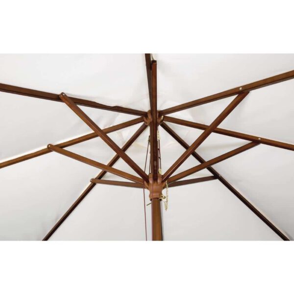 Bolero Round Parasol 3m Diameter Cream - Image 3