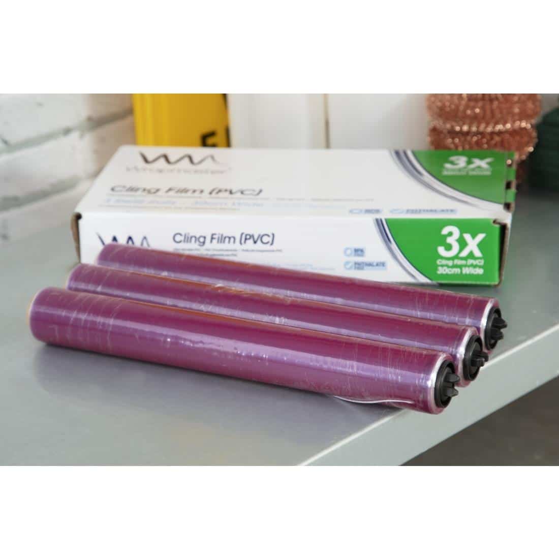 Wrapmaster Cling Film 300mm x 100m (Pack of 3) - Image 6