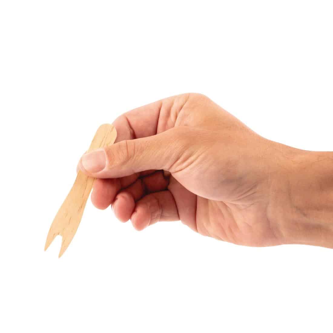 Fiesta Compostable Wooden Chip Forks (Pack of 1000) - Image 5