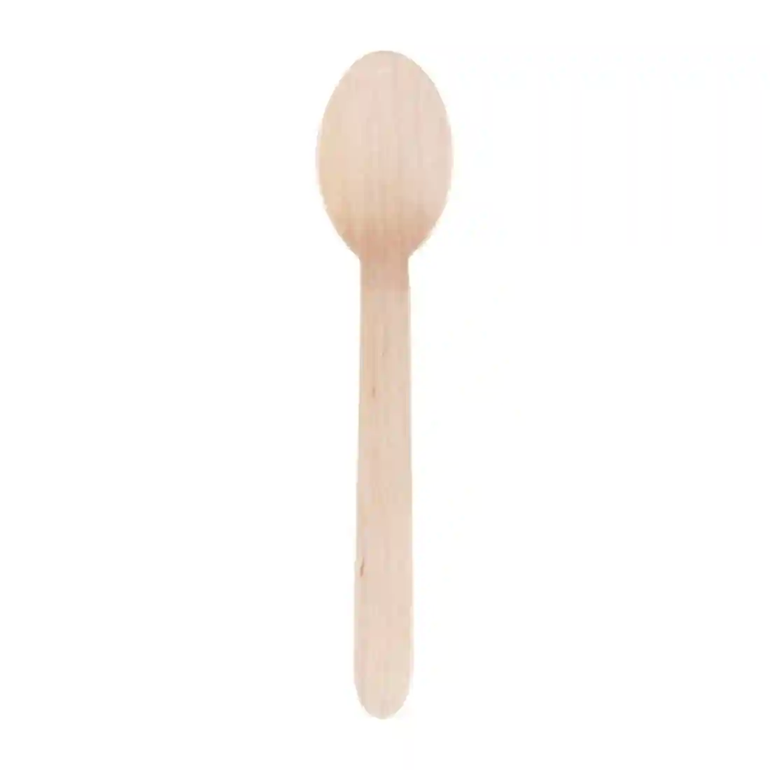 Fiesta Compostable Wooden Dessert Spoons (Pack of 100) - Image 2