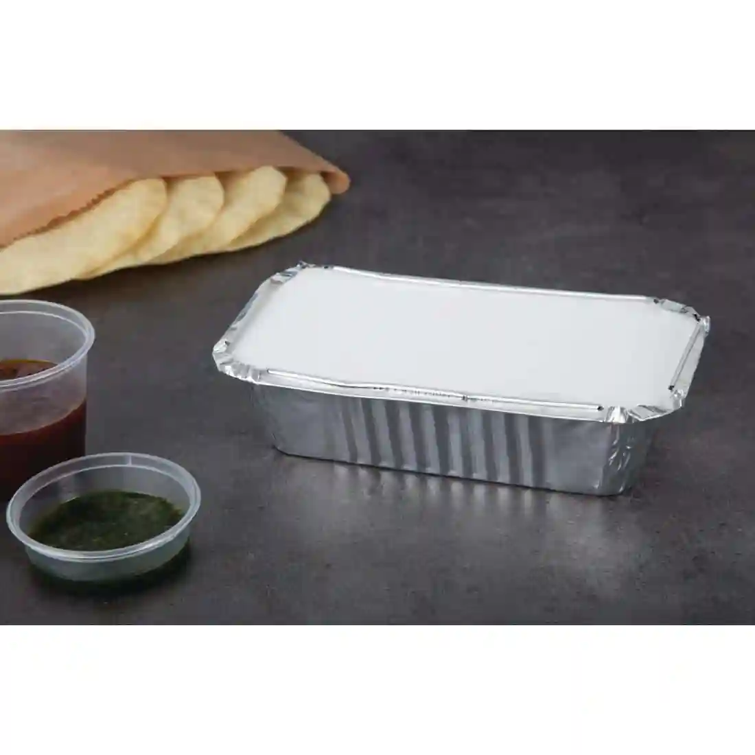 Fiesta Foil Container Waxed Lids Large (Pack of 500) - Image 5