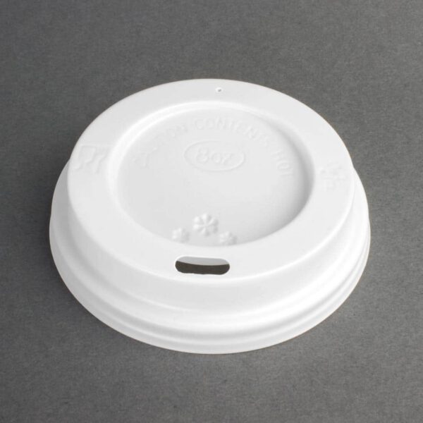 Fiesta Recyclable Coffee Cup Lids White 225ml / 8oz (Pack of 50)