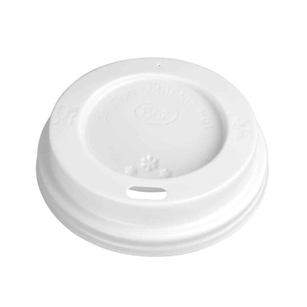Fiesta Recyclable Coffee Cup Lids White 225ml / 8oz (Pack of 50) - Image 5
