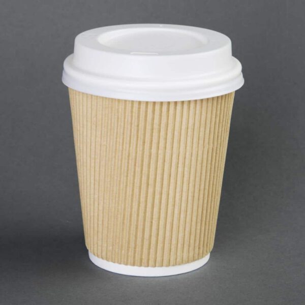 Fiesta Recyclable Coffee Cup Lids White 340ml / 12oz and 455ml / 16oz (Pack of 50) - Image 4